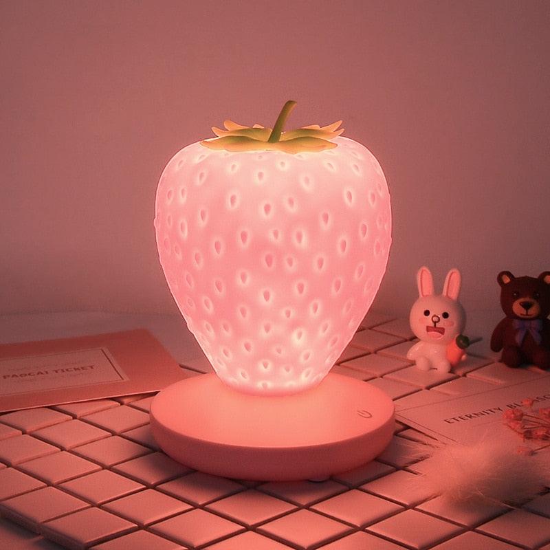 Strawberry night light USB charging - Almoni Express