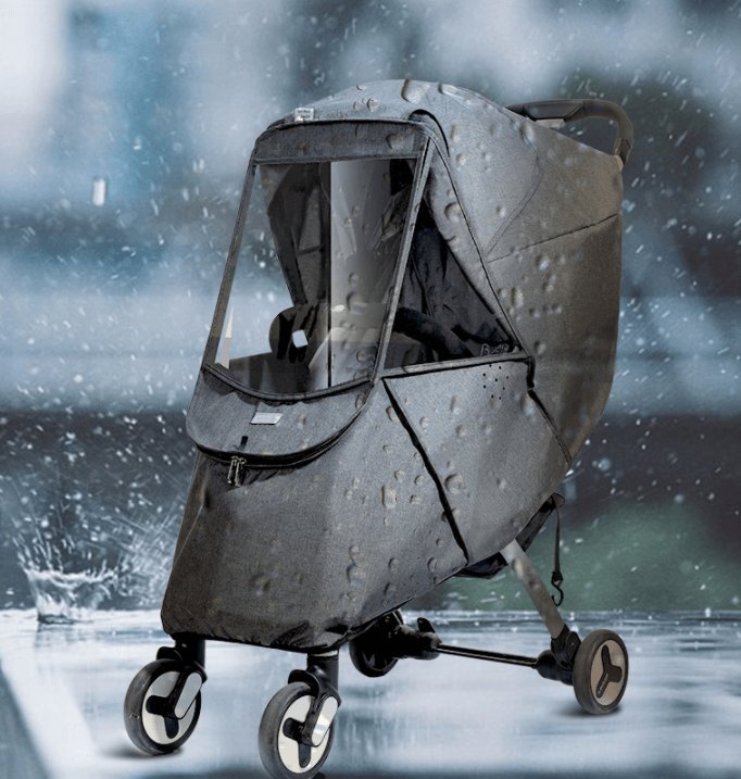 Stroller Windshield Rain Cover Universal Warm Winter Children Wind And Rain Protection - Almoni Express