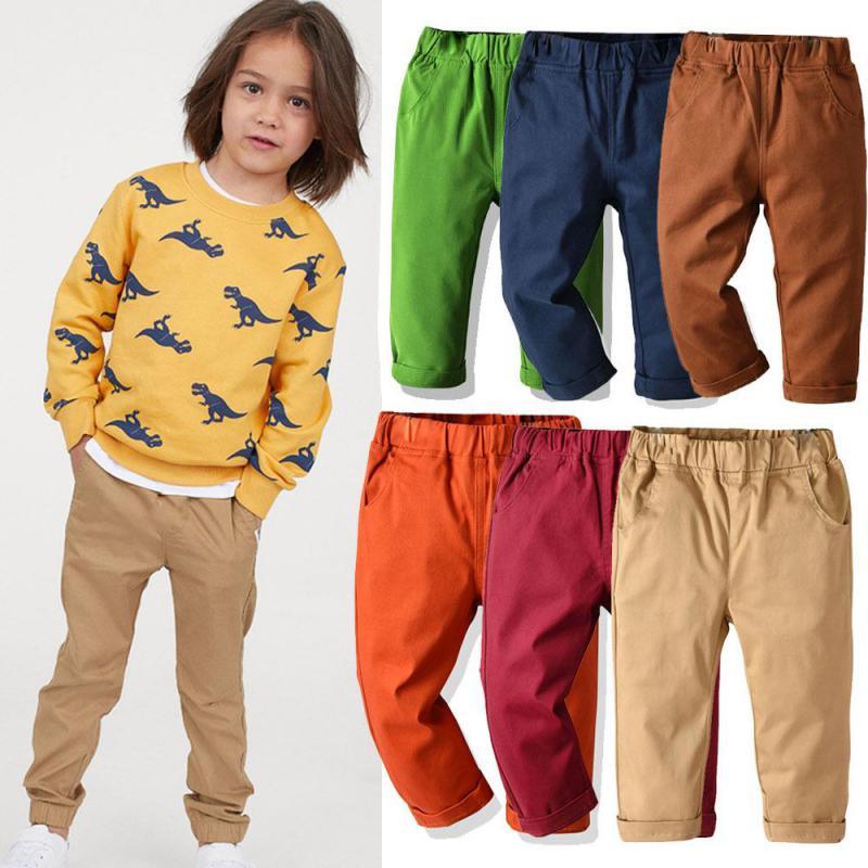 Student School Uniform Pants Baby Cotton Casual Trousers - Almoni Express