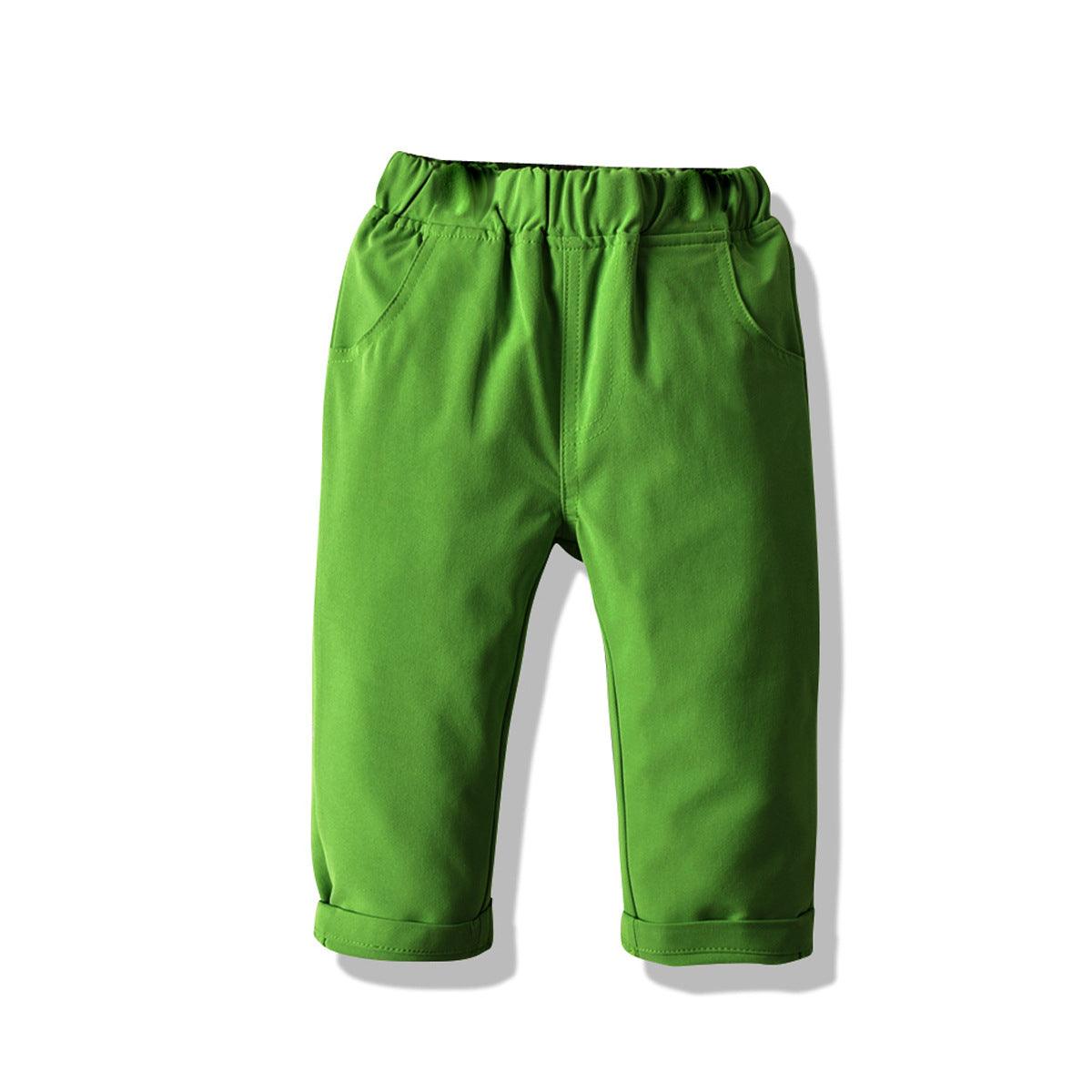 Student School Uniform Pants Baby Cotton Casual Trousers - Almoni Express