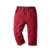 Student School Uniform Pants Baby Cotton Casual Trousers - Almoni Express