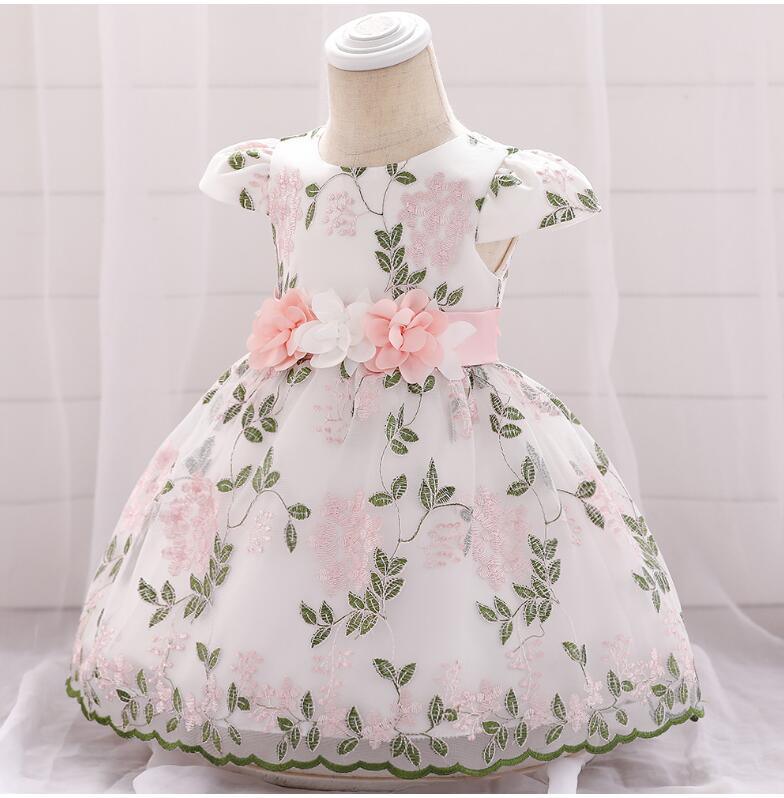 summer children's clothing new baby birthday party wedding dress skirt girls fluffy dress - Almoni Express