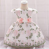 summer children's clothing new baby birthday party wedding dress skirt girls fluffy dress - Almoni Express