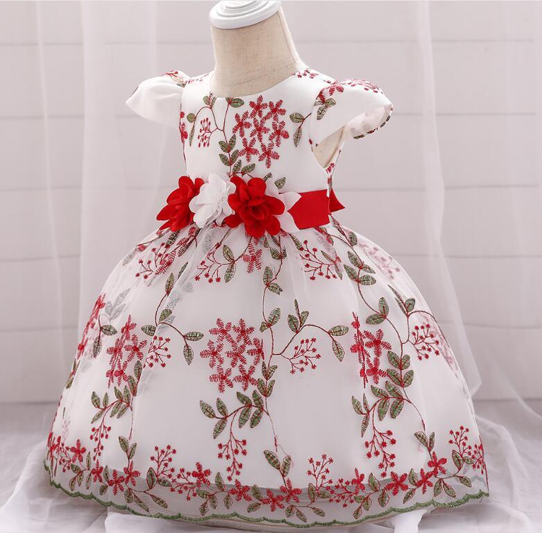 summer children's clothing new baby birthday party wedding dress skirt girls fluffy dress - Almoni Express