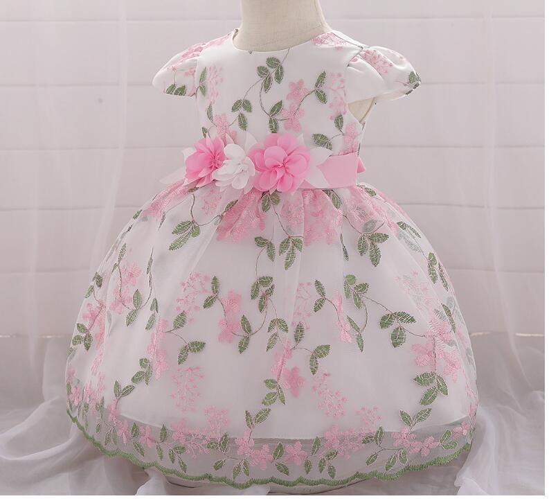 summer children's clothing new baby birthday party wedding dress skirt girls fluffy dress - Almoni Express