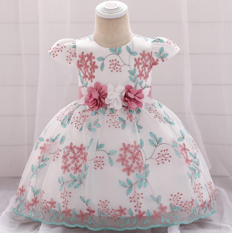 summer children's clothing new baby birthday party wedding dress skirt girls fluffy dress - Almoni Express