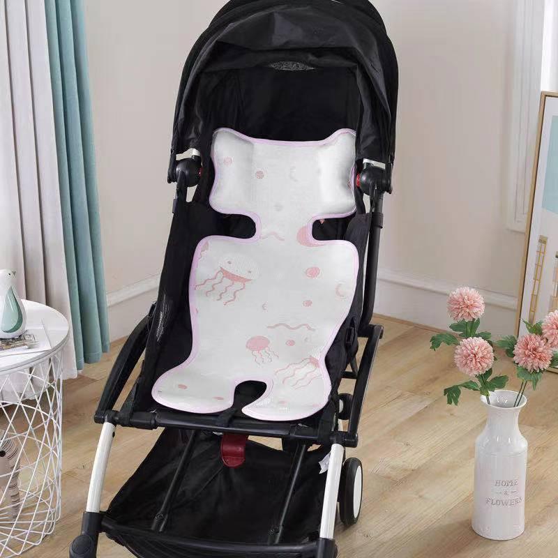 Summer Stroller Cooling Pad 3D Air Mesh Breathable Stroller Mat Mattress Latex Baby Car Seat Cover Cushion - Almoni Express