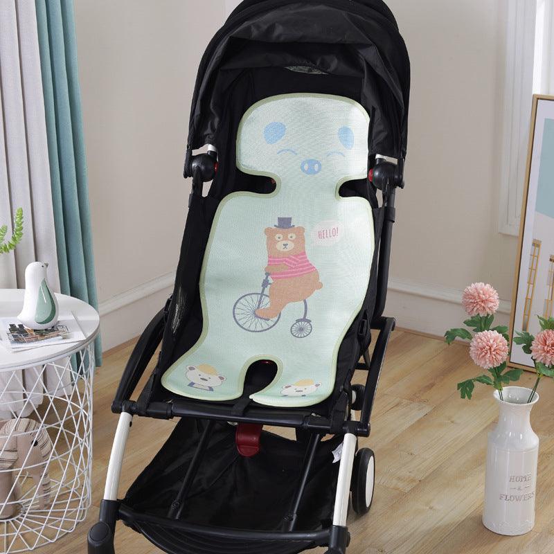 Summer Stroller Cooling Pad 3D Air Mesh Breathable Stroller Mat Mattress Latex Baby Car Seat Cover Cushion - Almoni Express