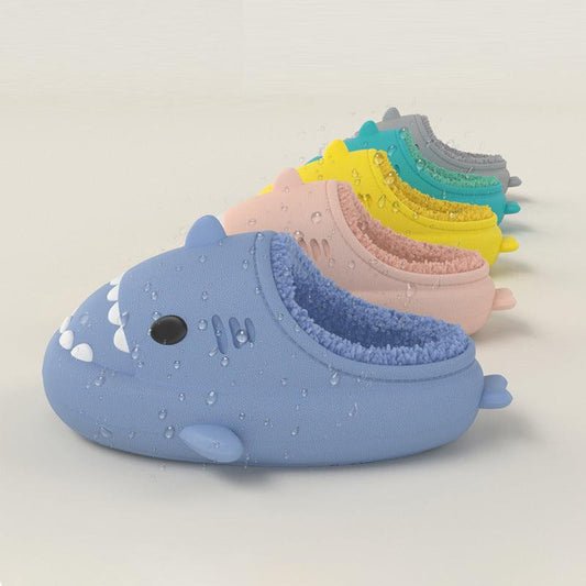 Three-dimensional Cartoon Shark Children Eva Slippers - Almoni Express