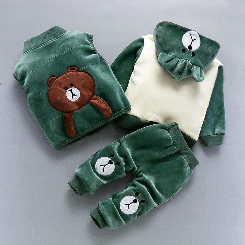 Three-piece Set Of Baby Clothes For Children And Children - Almoni Express