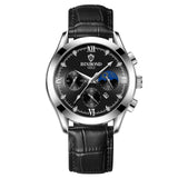 Waterproof Luminous Calendar Men's Fashion Genuine Leather Watch - AL MONI EXPRESS