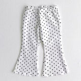 Western Style Bell-bottom Pants Baby Girl Fungus - Almoni Express