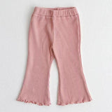 Western Style Bell-bottom Pants Baby Girl Fungus - Almoni Express