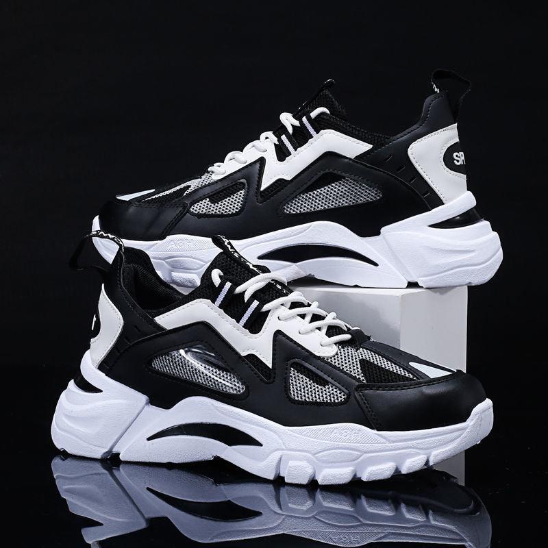 White Sneakers Men Non Slip Walking Running Shoes Sports - AL MONI EXPRESS