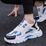 White Sneakers Men Non Slip Walking Running Shoes Sports - AL MONI EXPRESS