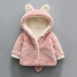 Winter popular girl's plush plush coat baby - Almoni Express