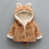 Winter popular girl's plush plush coat baby - Almoni Express