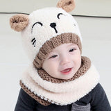 Wool scarf baby hat - Almoni Express