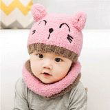 Wool scarf baby hat - Almoni Express