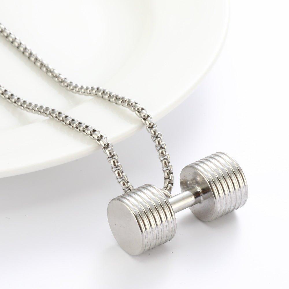 Multi-piece Dumbbell Pendant Necklace Key Body - AL MONI EXPRESS