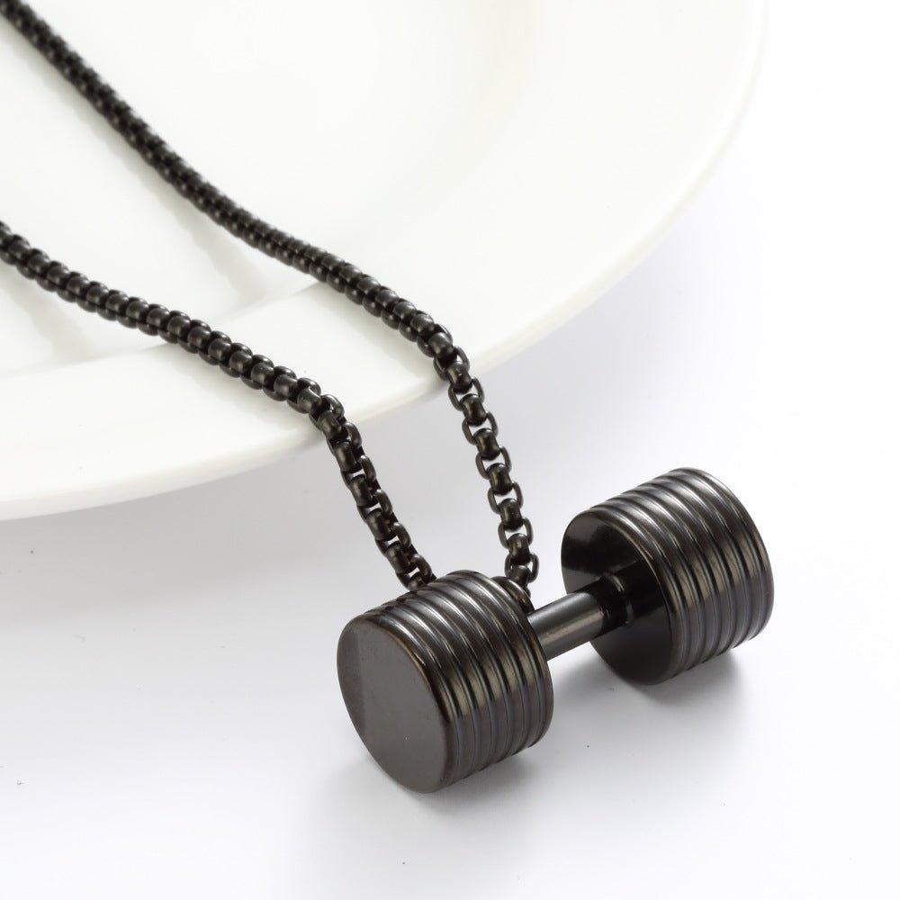 Multi-piece Dumbbell Pendant Necklace Key Body - AL MONI EXPRESS